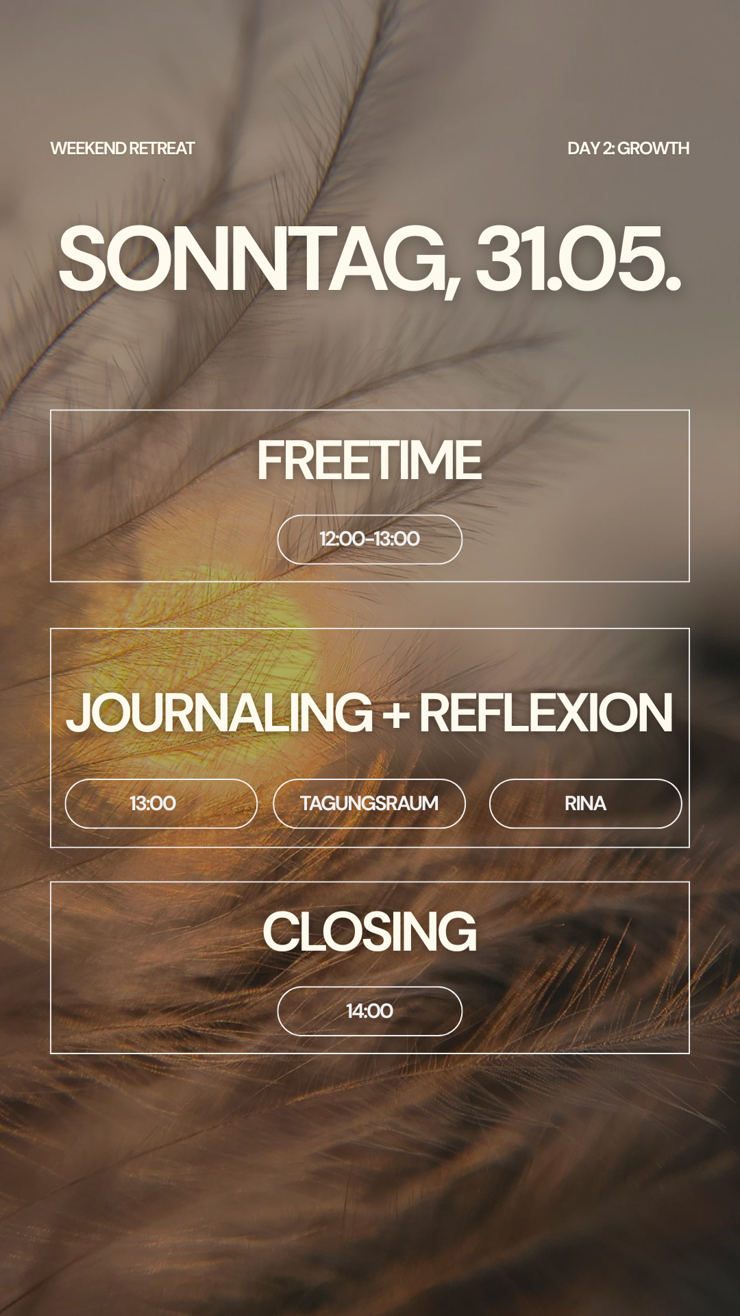 Weekend Retreat "From Healing to Growth"